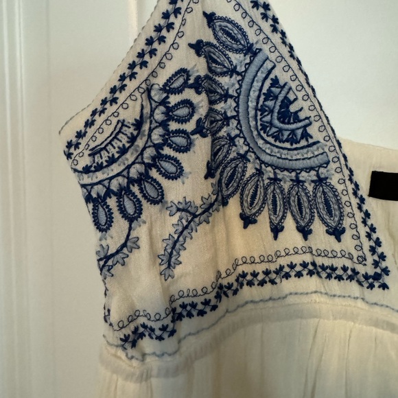 NWOT Boho Embroidered Button Maxi Dress - Picture 6 of 7